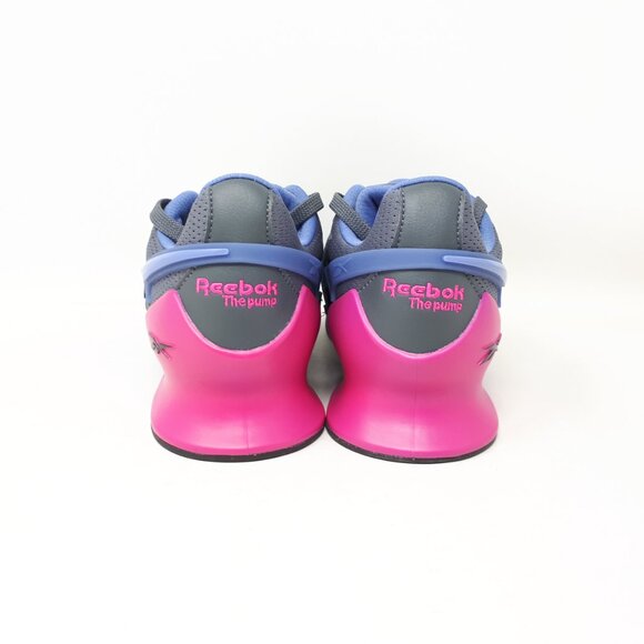 Womens Reebok Legacy Lifter III 3 Gray Purple Weightlifting Gym Training Shoes - Picture 6 of 12